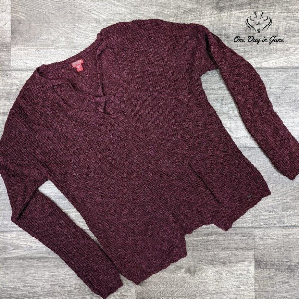 Guess Long Sleeve Knit Sweater Size M